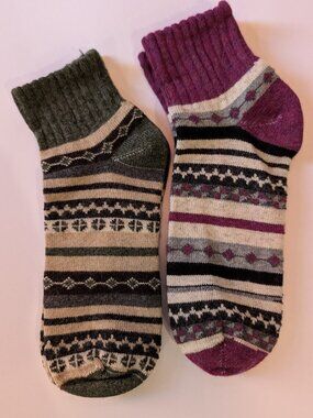 Performance Merino Wool Crew Socks - 2 Pairs